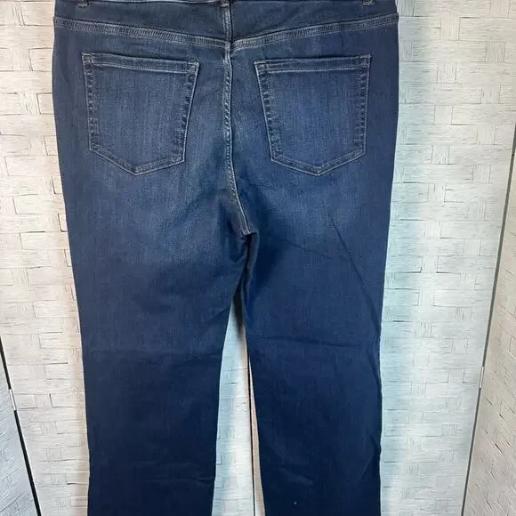 Lane Bryant Womens super stretch tighter tummy fit boot cut high rise long PL SZ - Picture 2 of 12